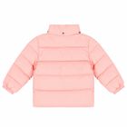 Younger Girls Pink Logo Coat, 1, hi-res