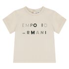 قميص بيج بشعار للأولاد الصغار, 1, hi-res