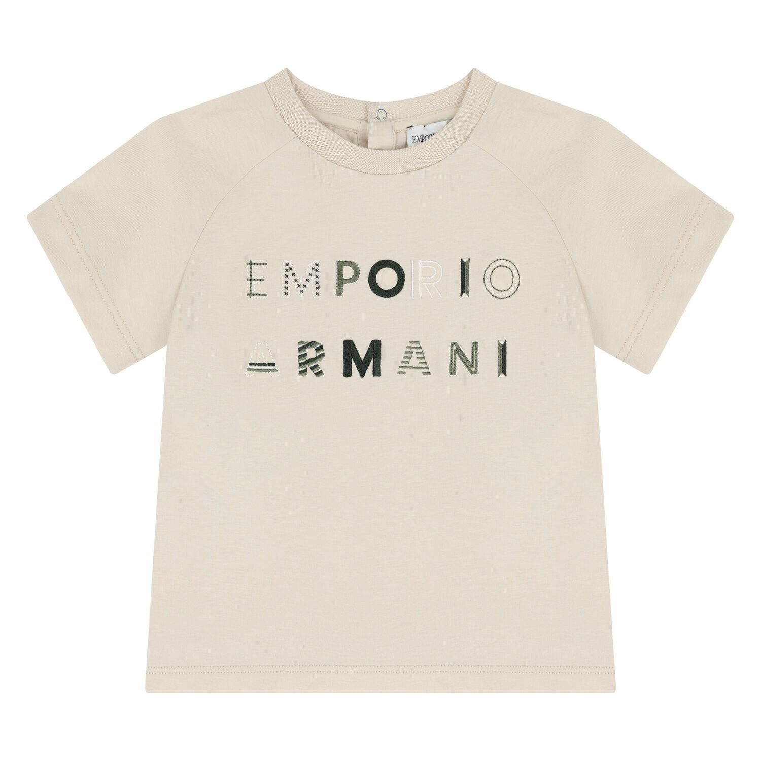 قميص بيج بشعار للأولاد الصغار, 1, hi-res