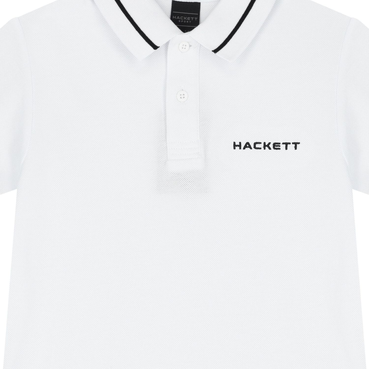 Boys White Cotton Logo Polo Shirt, 1, hi-res image number null