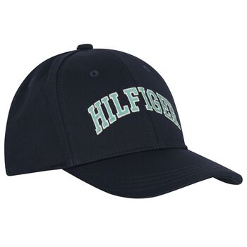 Boys Navy Blue Varsity Logo Cap