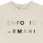 قميص بيج بشعار للأولاد الصغار, 1, hi-res