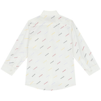 Boys White Logo Shirt