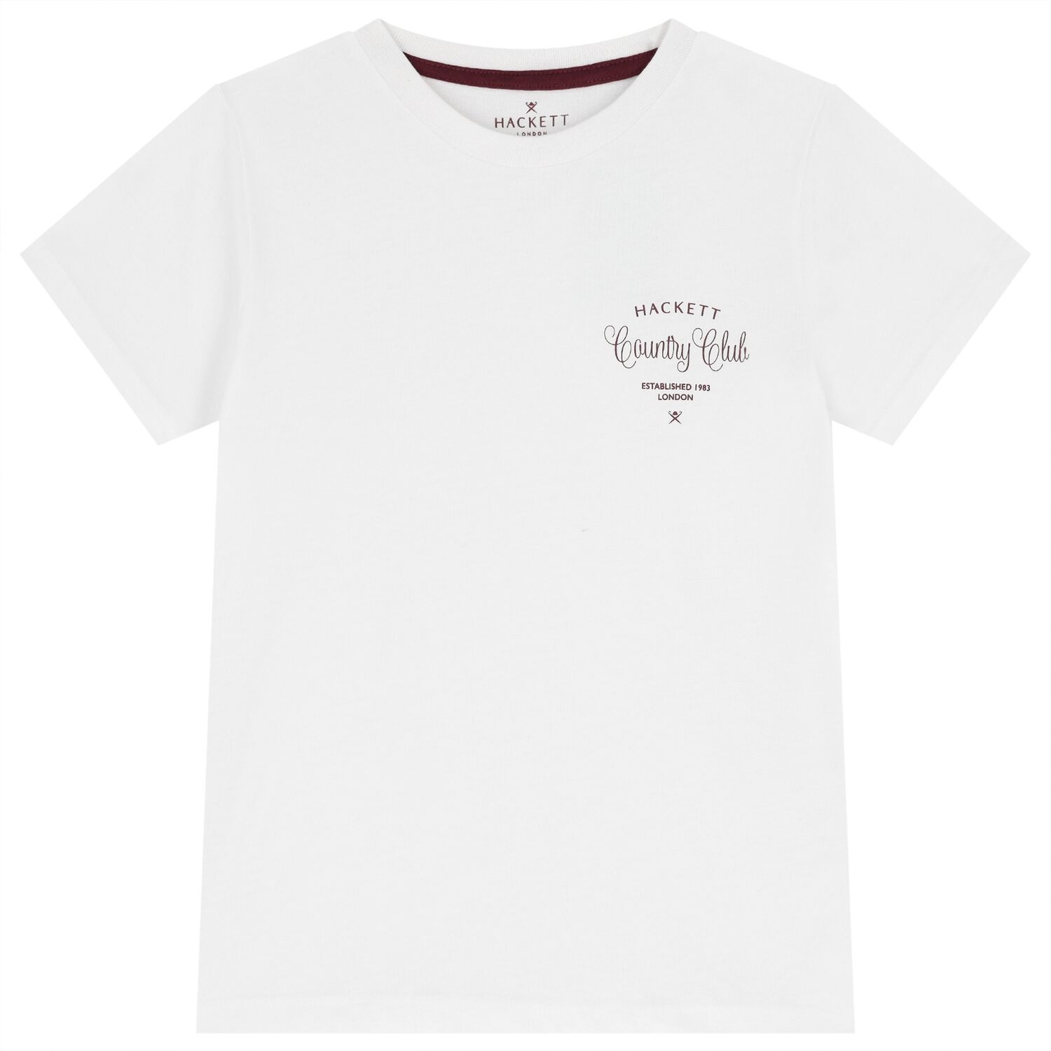 Boys White Logo T-Shirt, 1, hi-res