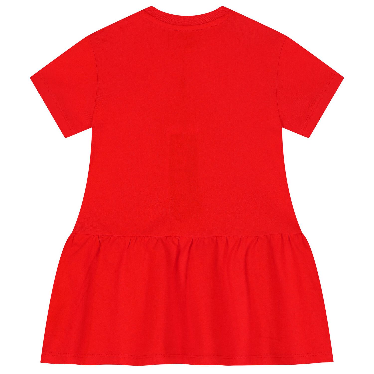 Younger Girls Red Tiger Logo Dress, 2, hi-res