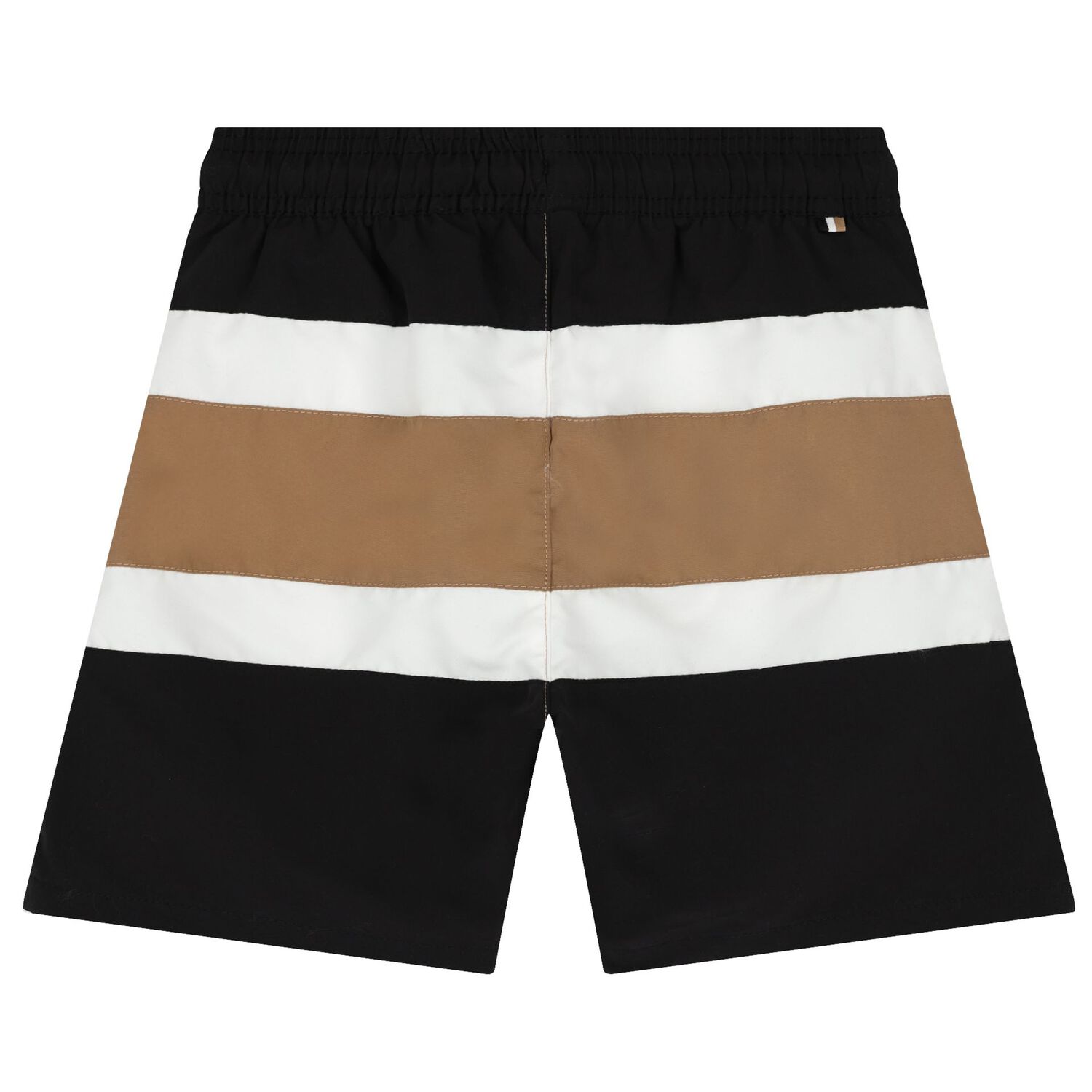 Boys Signature Striped Swim Shorts, 1, hi-res