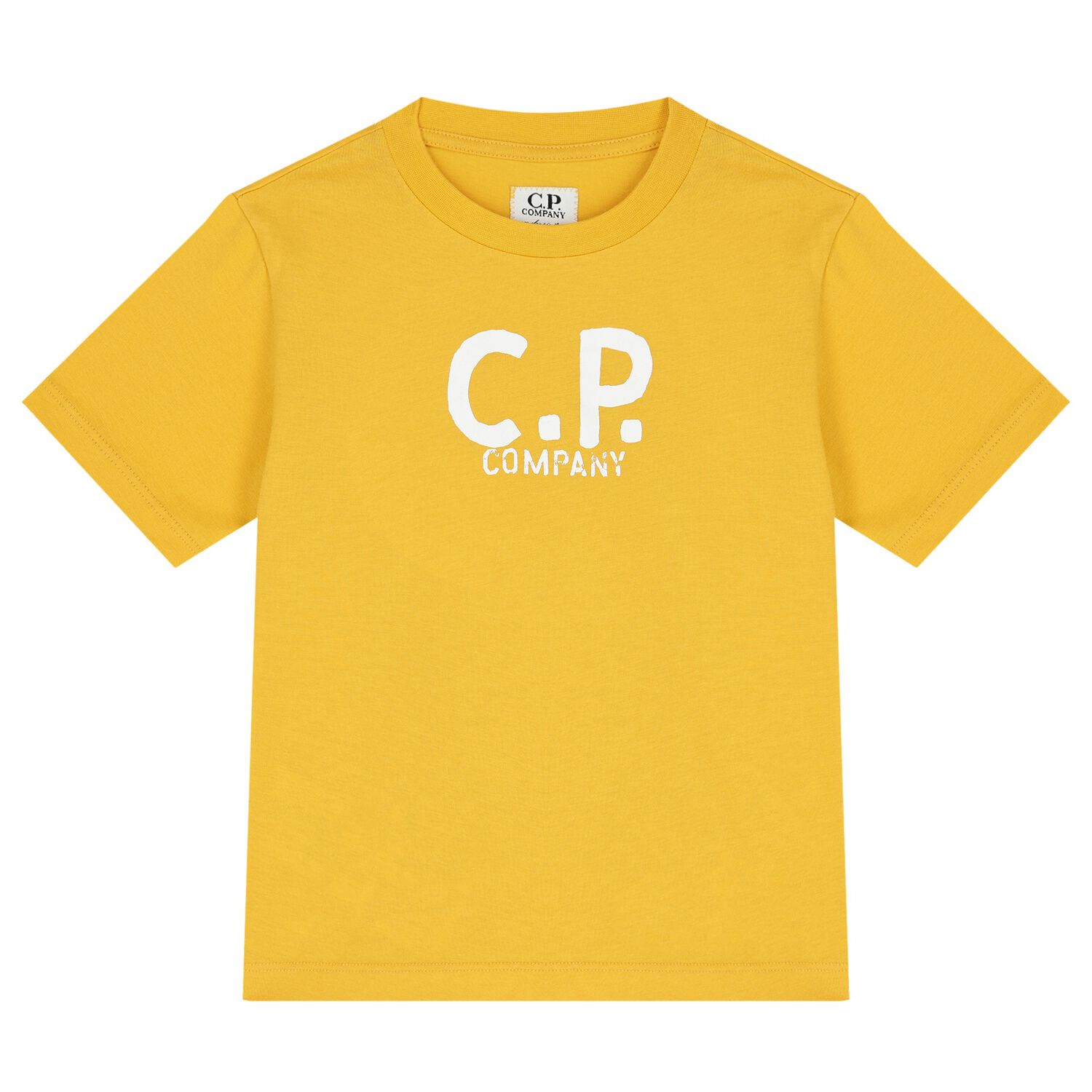 Boys Yellow Logo T-Shirt, 3, hi-res