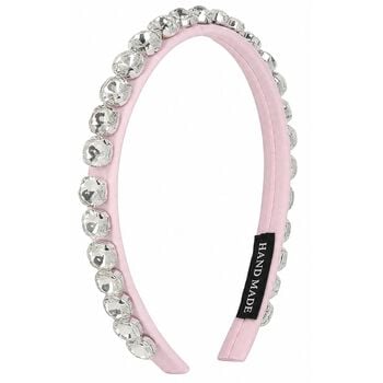 Girls Pink Crystal Embellished Headband