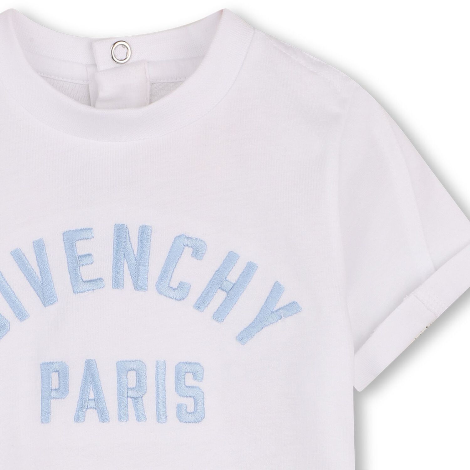 Younger Boys White Logo T-Shirt, 1, hi-res