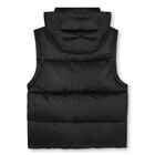 Black Logo Puffer Jacket, 1, hi-res