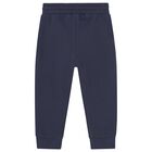 Younger Boys Navy Blue Joggers, 1, hi-res