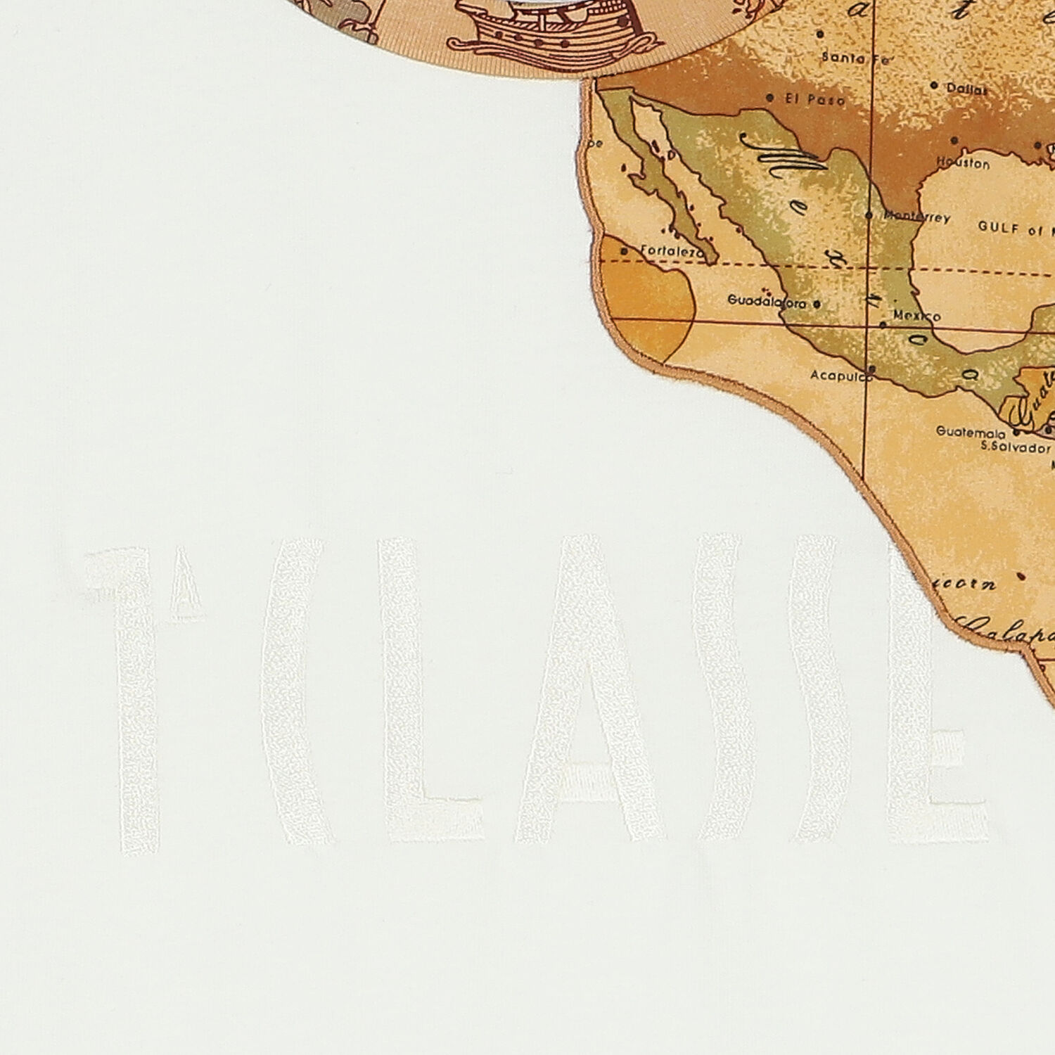 تيشيرت أولاد بطبعة خريطة باللون العاجى والبيج, 1, hi-res