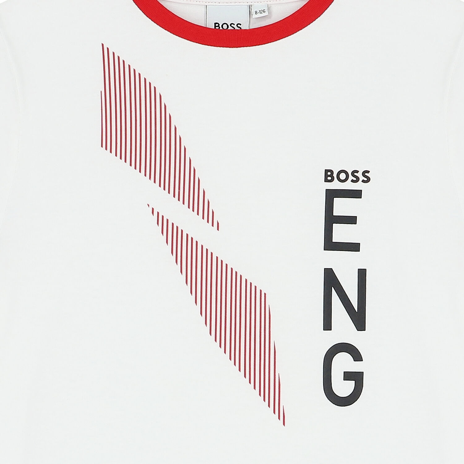 تيشيرت بالشعار باللون الابيض للاولاد, 1, hi-res image number null