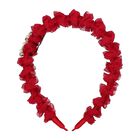 Girls Red Ruffle Headband, 1, hi-res