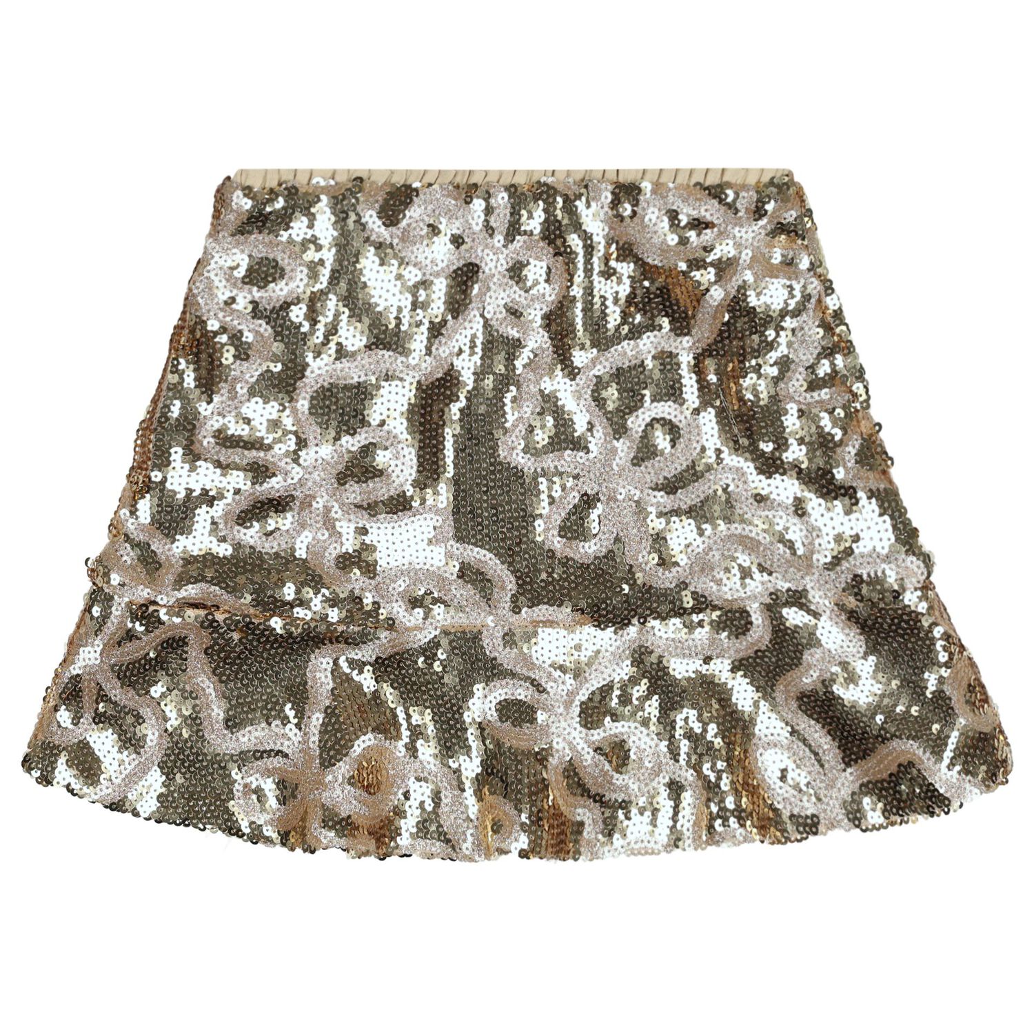 Girls Gold Embellished Everly Skirt, 1, hi-res
