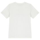 Boys White Logo T-Shirt, 1, hi-res