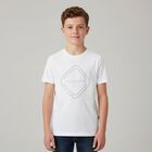 Boys White Logo T-Shirt, 2, hi-res