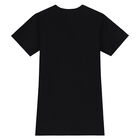 فستان بالشعار باللون الأسود للعيد , 3, hi-res