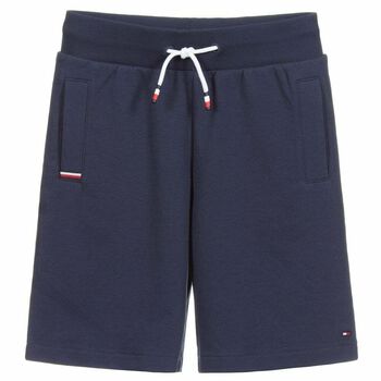 Boys Navy Logo Shorts 