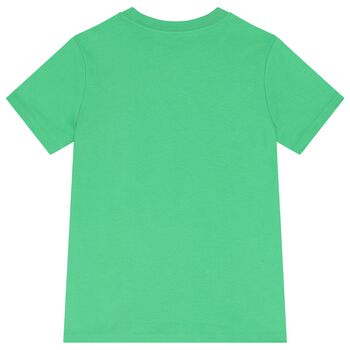 Boys Green Polo Bear T-Shirt