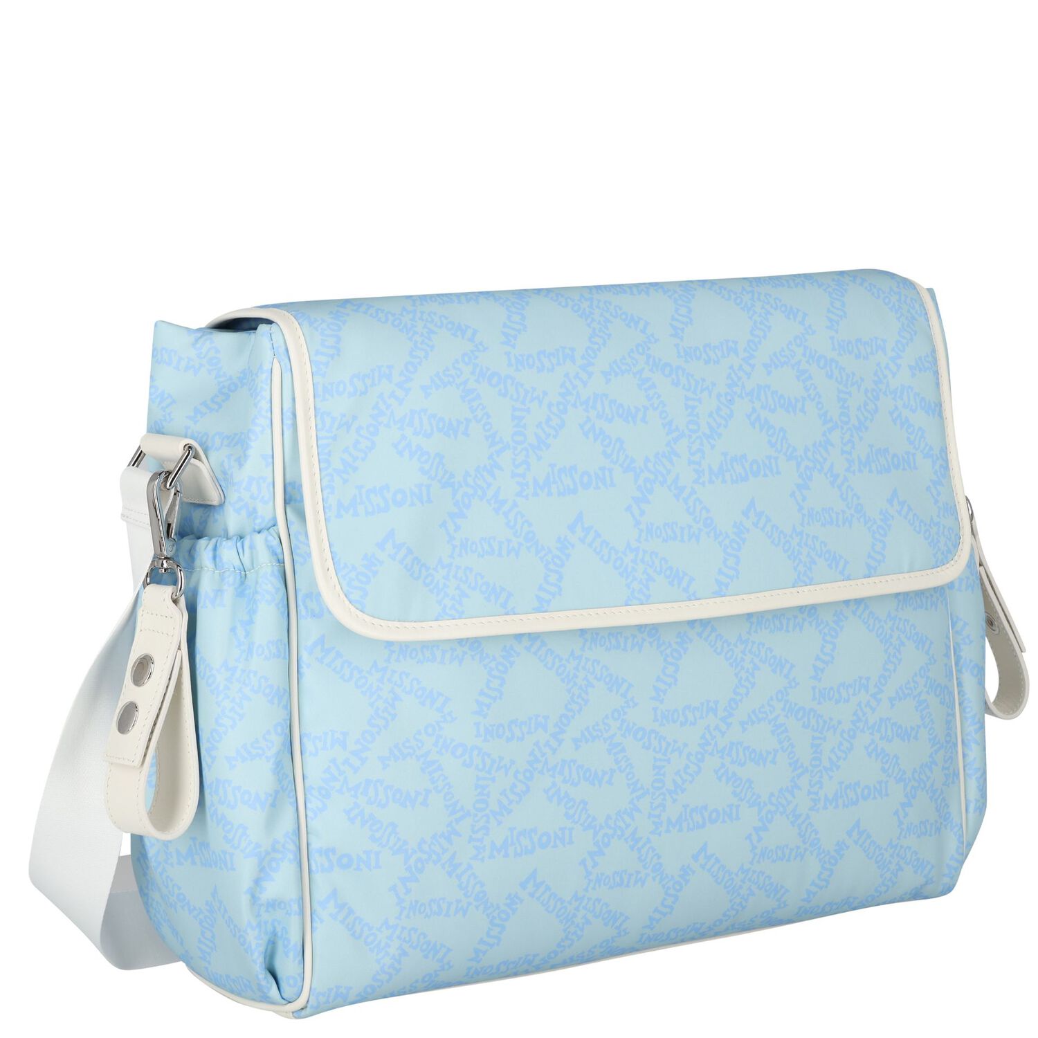 Blue & White Logo Baby Changing Bag ( 34cm ), 1, hi-res