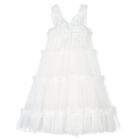Girls Ivory Butterfly Tulle Dress, 2, hi-res