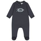 Navy Blue Logo Babygrow Gift Set, 1, hi-res