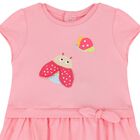 Baby Girls Pink Dress, 1, hi-res