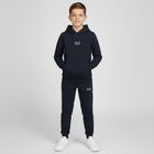 Boys Navy Blue Logo Tracksuit, 2, hi-res
