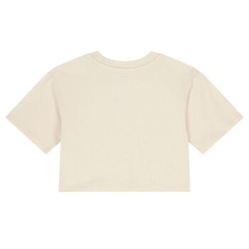 Girls Beige Logo T-Shirt