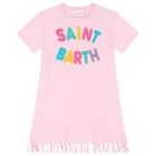 فستان بنات بالشعار باللون الوردي, 2, hi-res