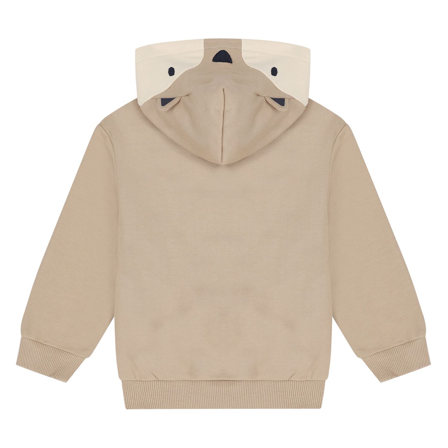 Younger Boys White, Beige & Navy Blue Tracksuit ( 3 Piece ), 2, hi-res