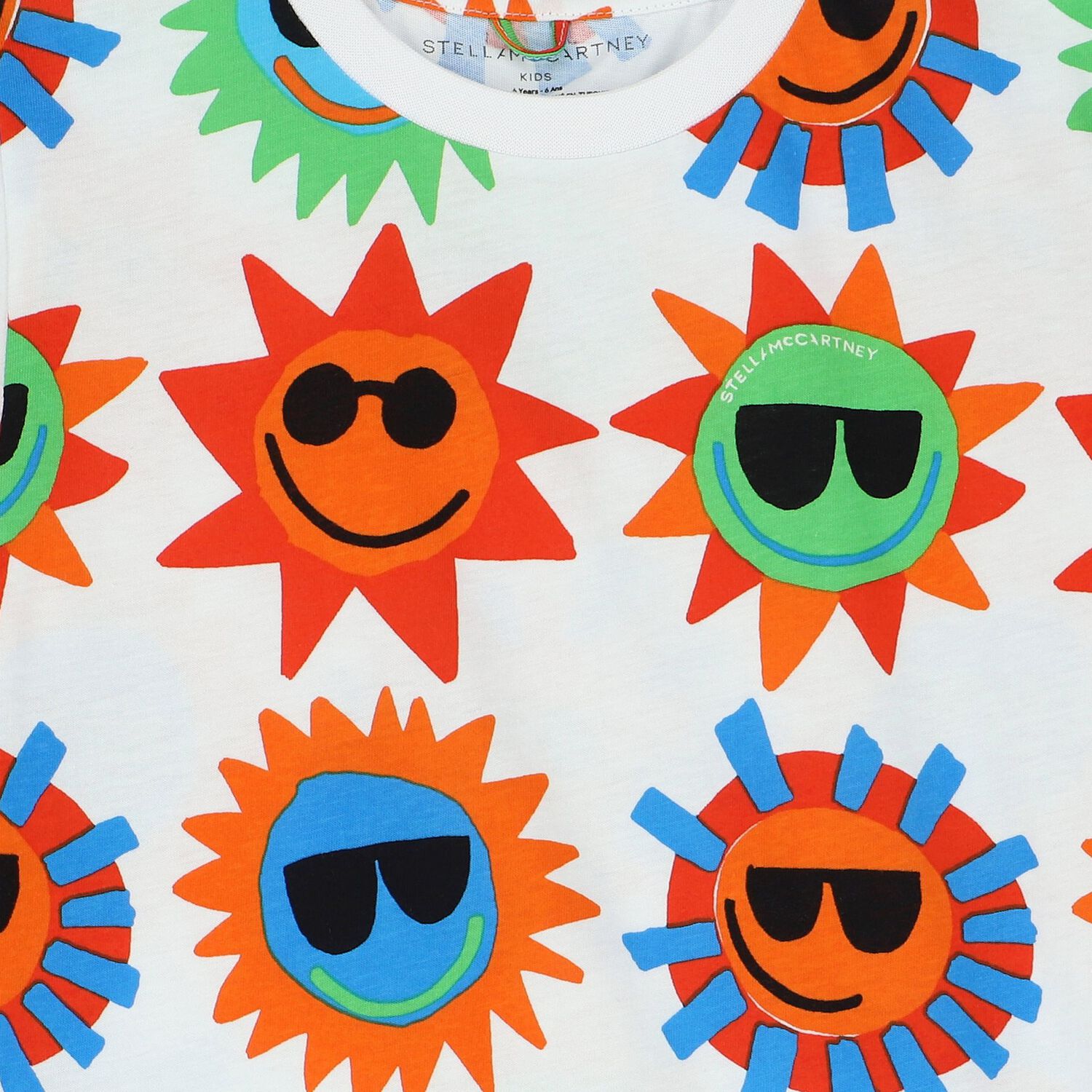 Boys White Sun T-Shirt, 1, hi-res image number null