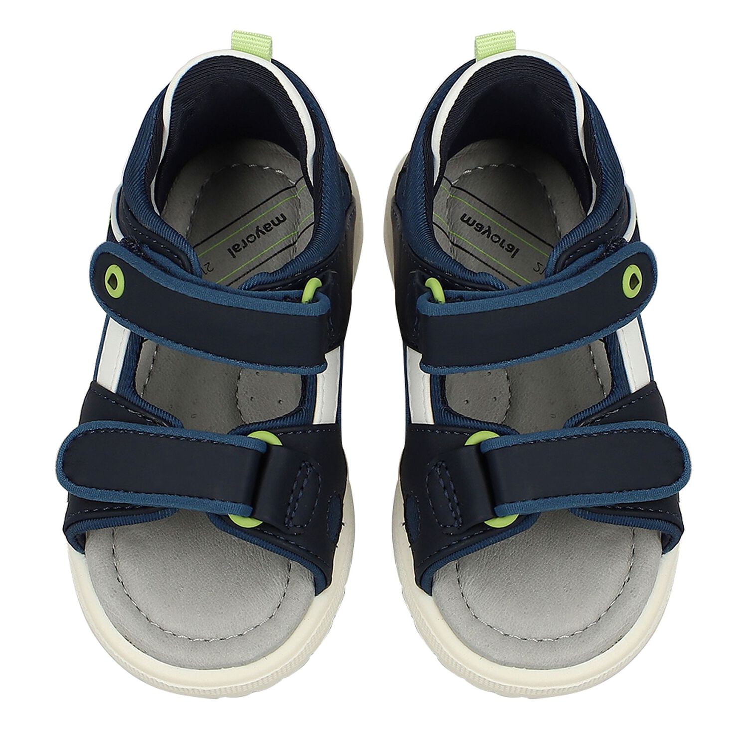 Younger Boys Navy Blue Sandals, 1, hi-res image number null