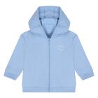 Baby Boys Blue & White Elephant Logo Tracksuit Set, 2, hi-res