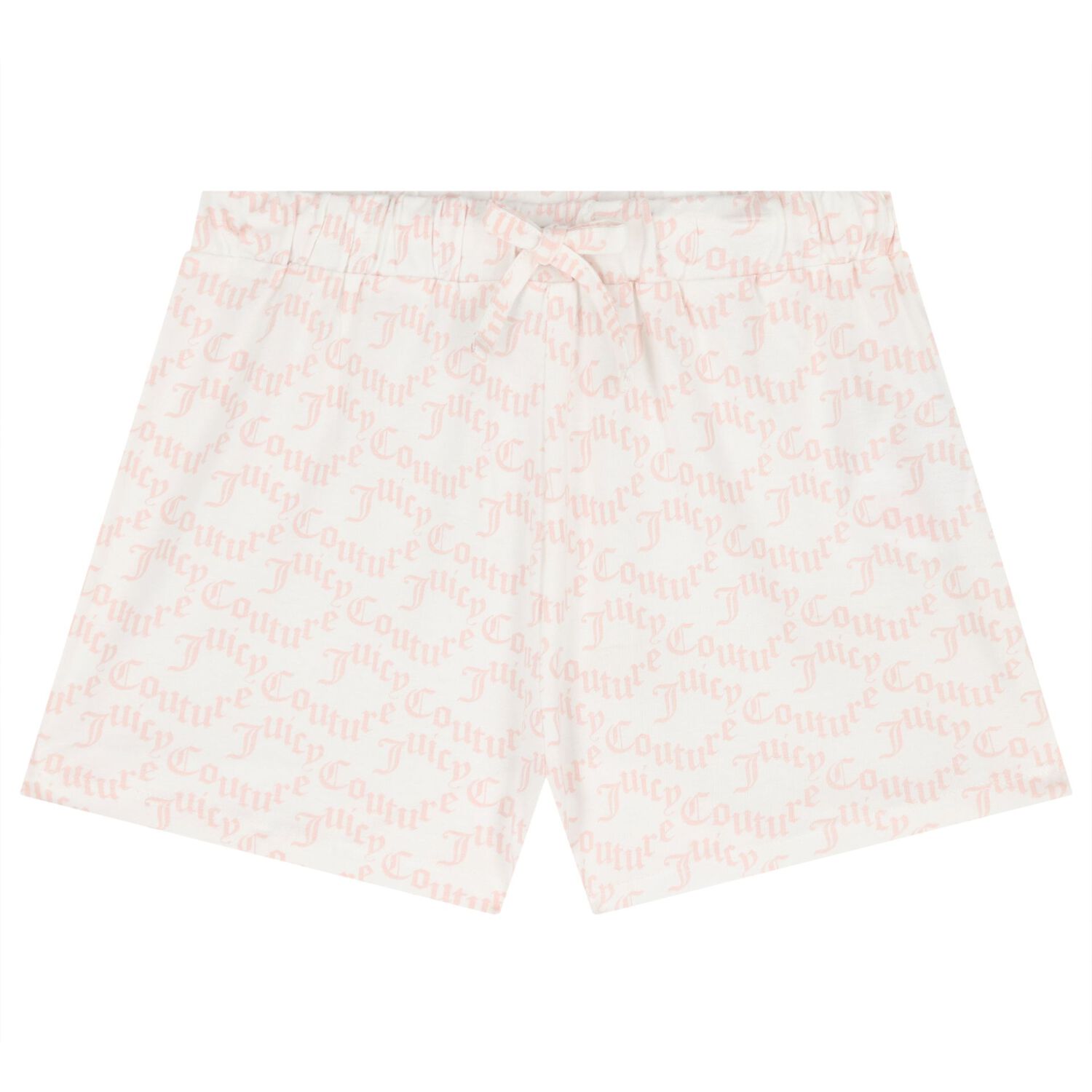 Girls Pink & Ivory Glittery Logo Shorts Set, 1, hi-res