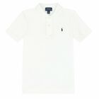 Boys White Logo Polo Shirt, 1, hi-res