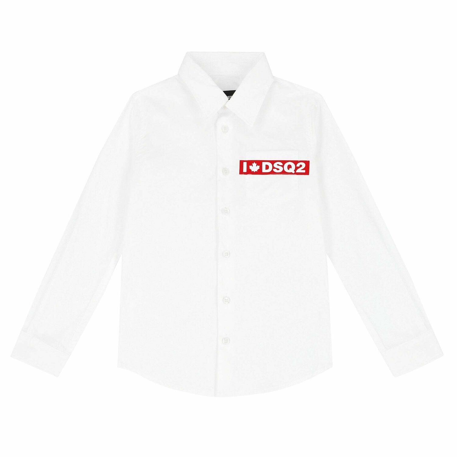 Boys White Logo Shirt, 1, hi-res image number null