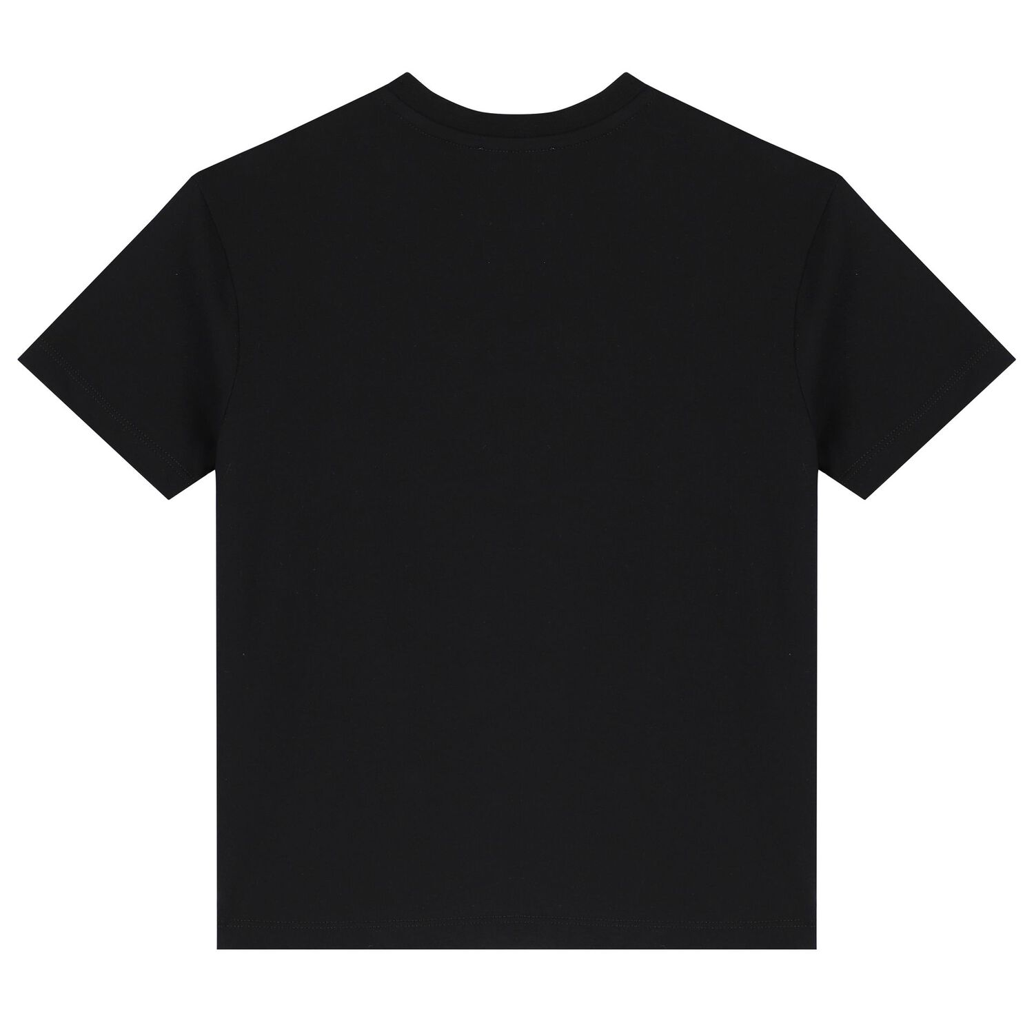 Girls Black Embellished Logo T-Shirt, 3, hi-res