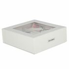 Baby Girls Ivory & Pink Floral Logo Babygrow Gift Set, 1, hi-res