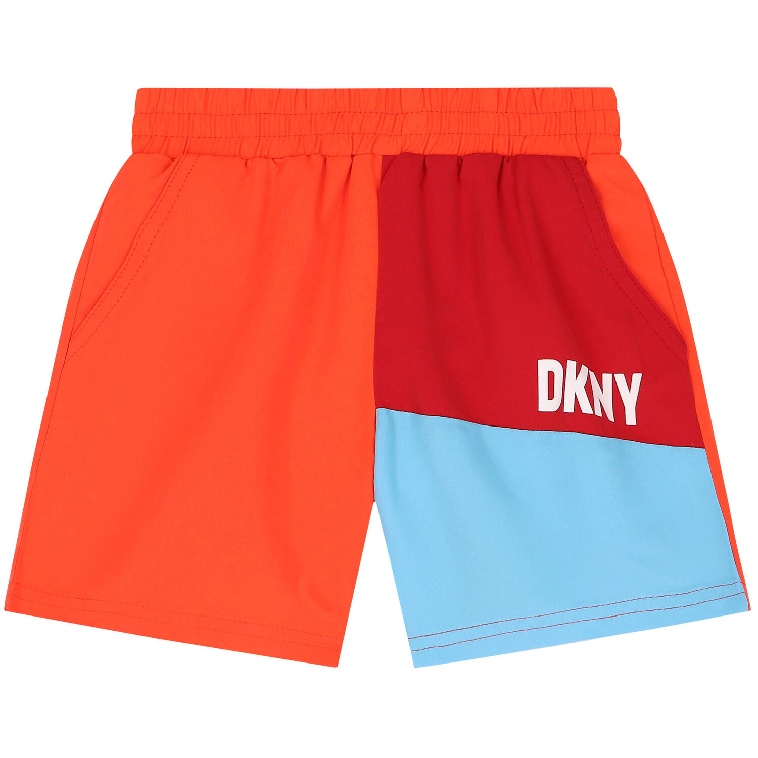 Boys Red Logo Swim Shorts, 2, hi-res image number null