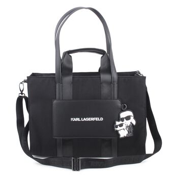 Black Ikonik Karl Baby Changing Bag