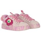 Baby Girls Pink Trolls Suede Trainers, 1, hi-res
