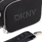 Girls Black Logo Handbag, 1, hi-res