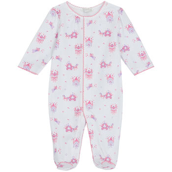 Baby Girls White Fairytale Wishes Babygrow