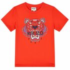 Red Tiger Logo T-Shirt, 1, hi-res