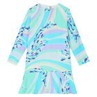 Girls Multi-Colored Printed Dress, 1, hi-res