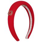 Girls Red Padded Headband, 2, hi-res