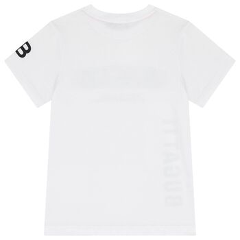 Boys White Logo T-Shirt