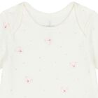 Baby Girls White & Pink Bodysuits ( 2-Pack ), 2, hi-res